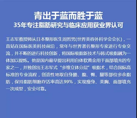 3月10、27、28日，世界吸脂勝者王志軍來了！